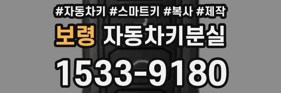 보령 자동차키분실