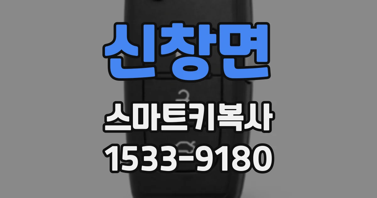 신창면 스마트키복사