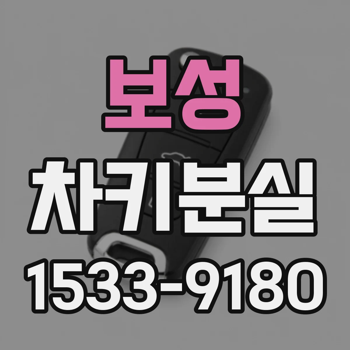 보성 차키분실