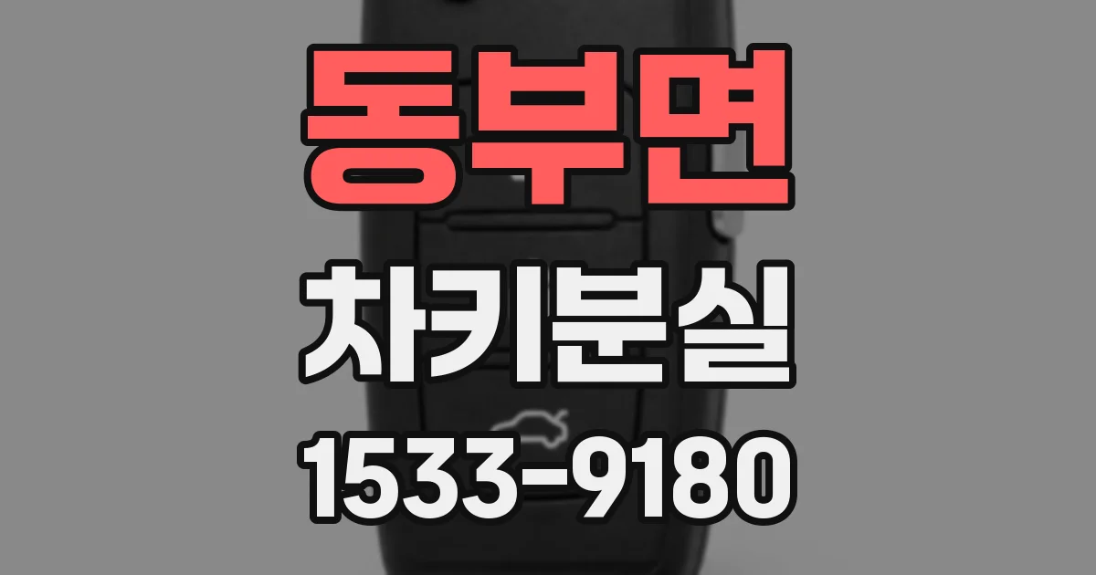 동부면 차키분실