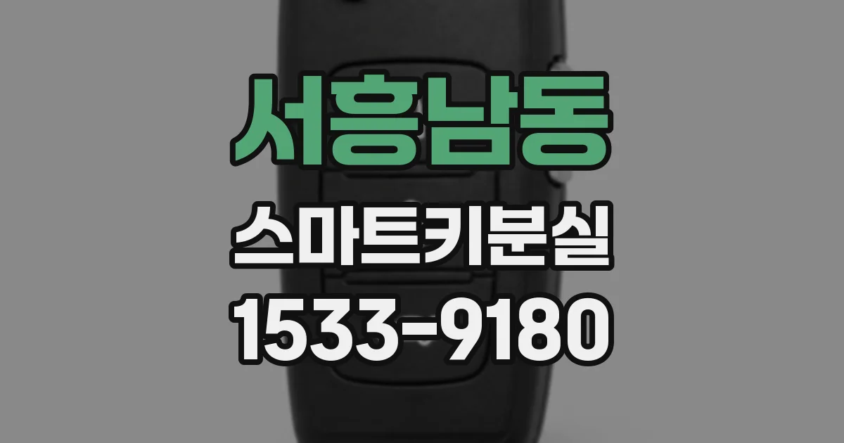서흥남동 스마트키분실