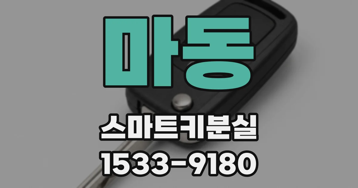 마동 스마트키분실