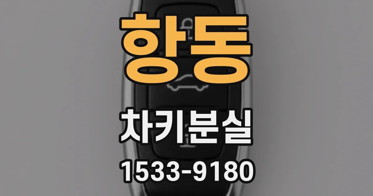 항동 차키분실