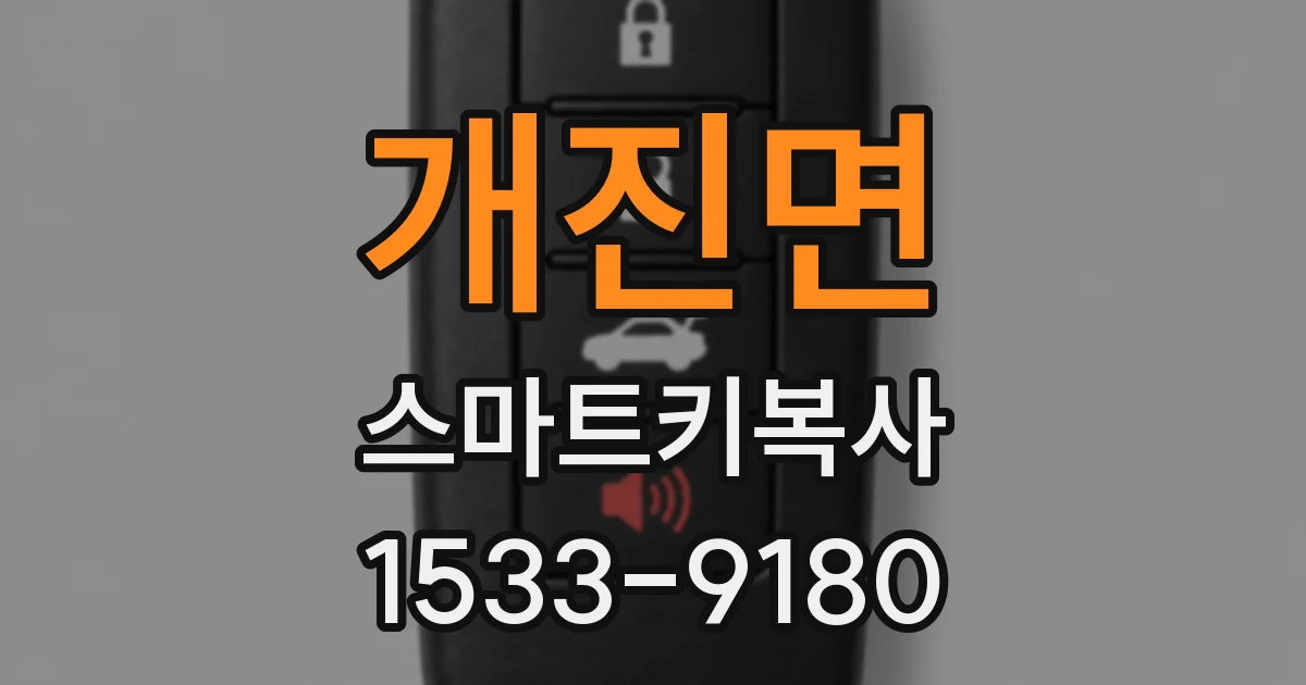개진면 스마트키복사