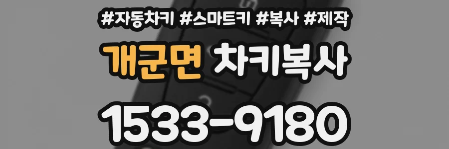 개군면 차키복사