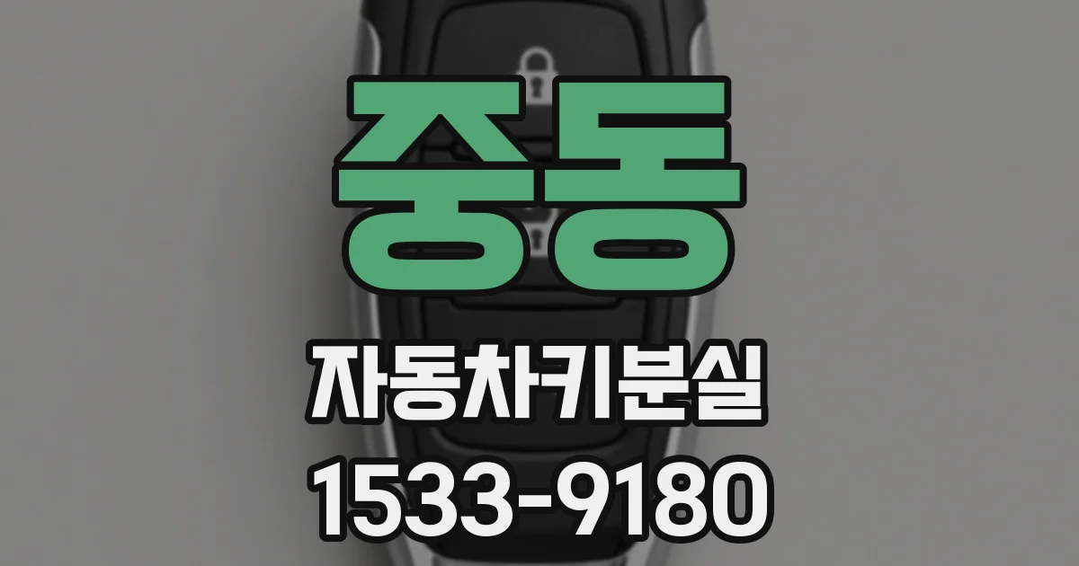 중동 자동차키분실