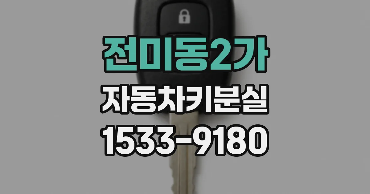 전미동2가 자동차키분실