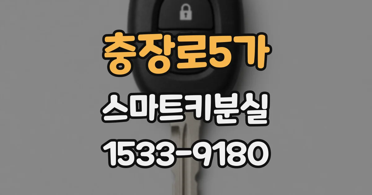 충장로5가 스마트키분실