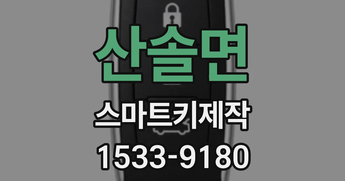 산솔면 스마트키제작