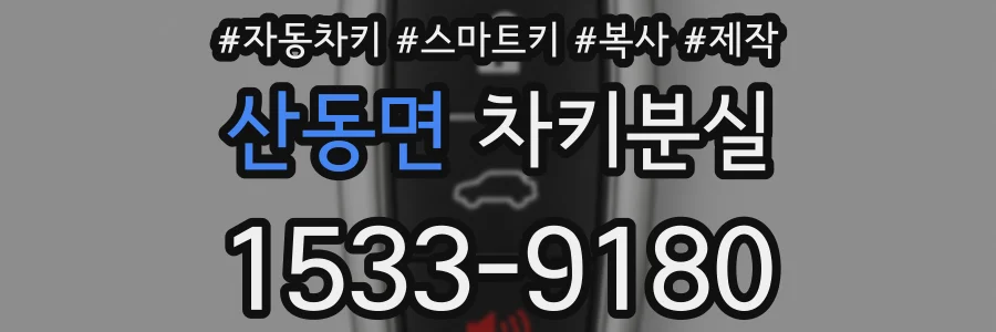 산동면 차키분실