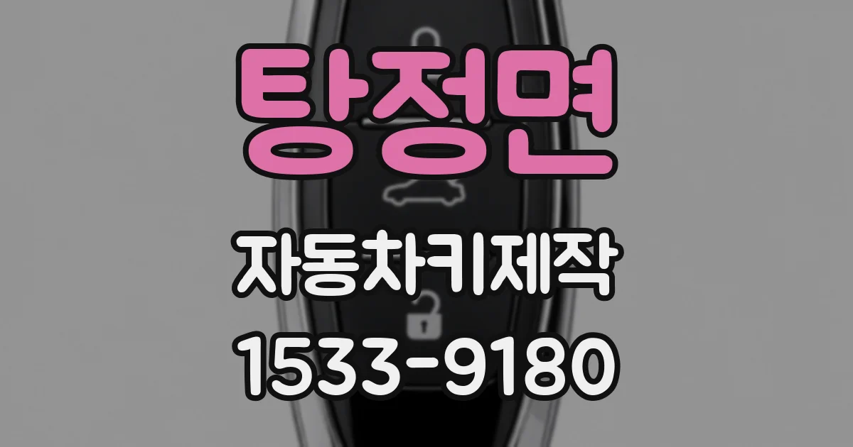 탕정면 자동차키제작