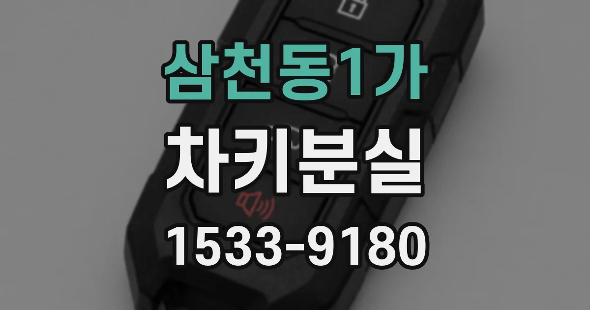 삼천동1가 차키분실