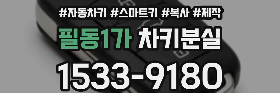 필동1가 차키분실