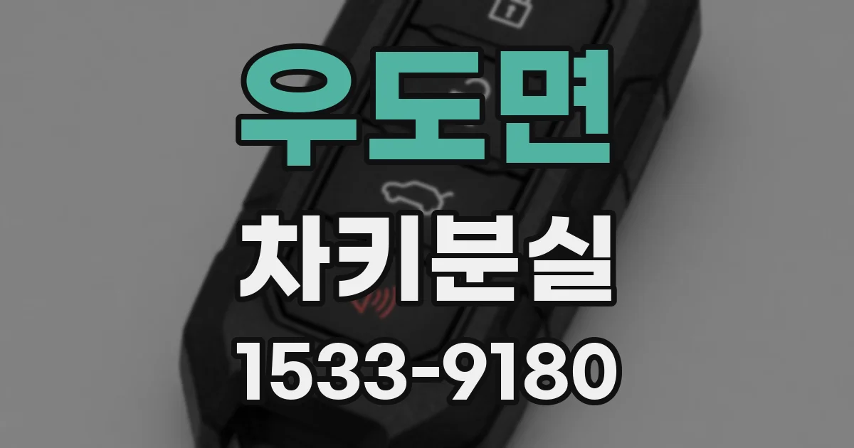우도면 차키분실