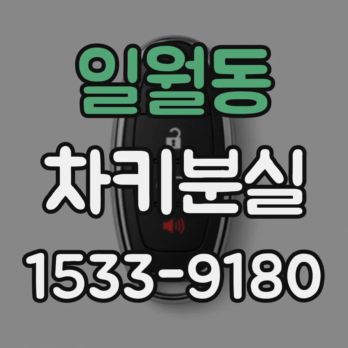 일월동 차키분실