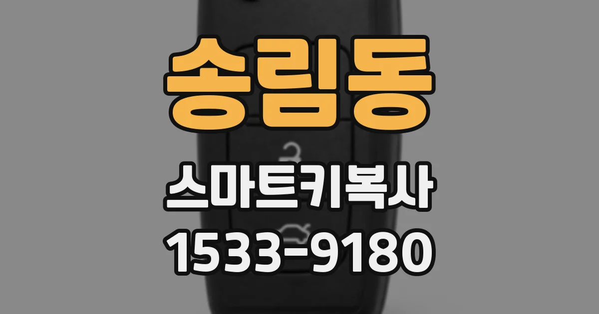 송림동 스마트키복사