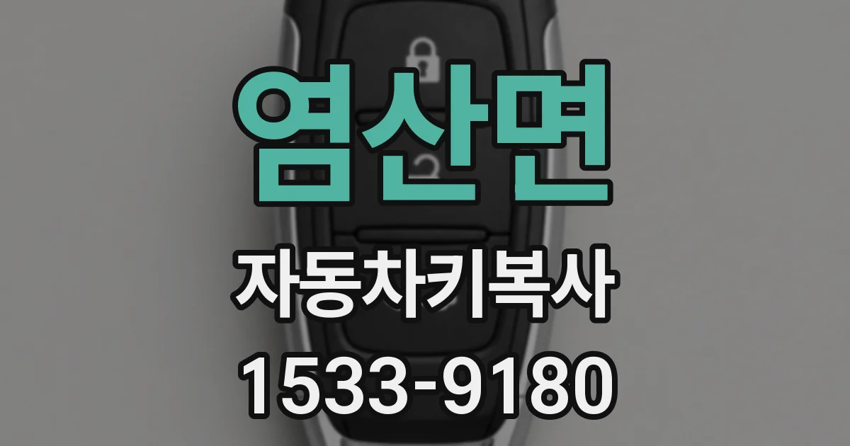 염산면 자동차키복사