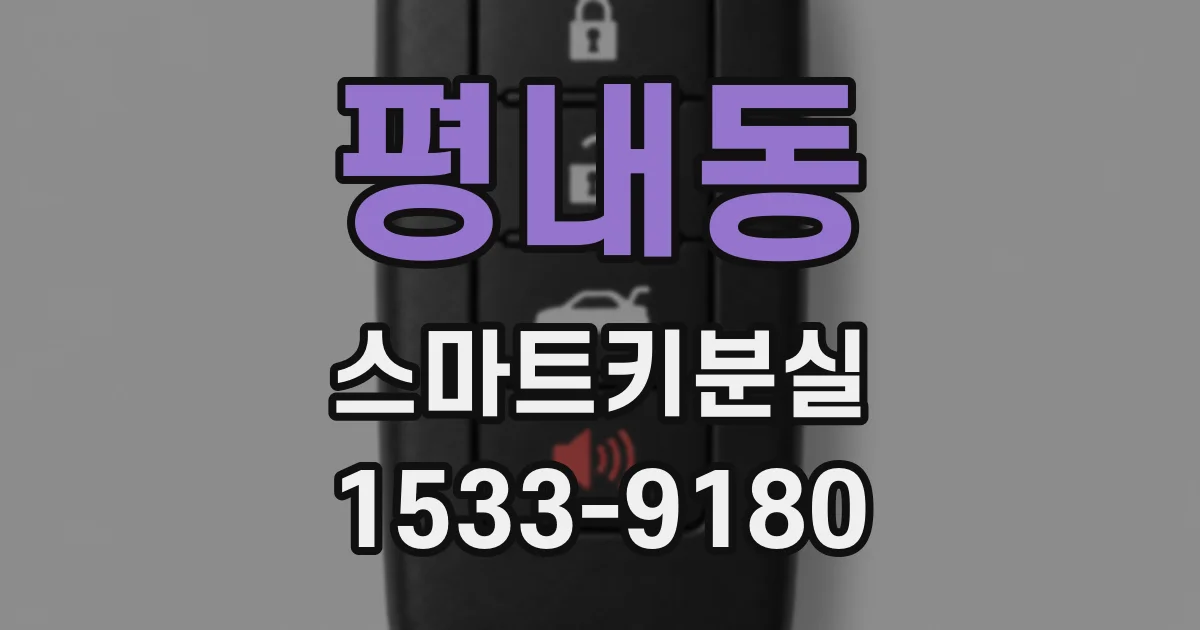 평내동 스마트키분실