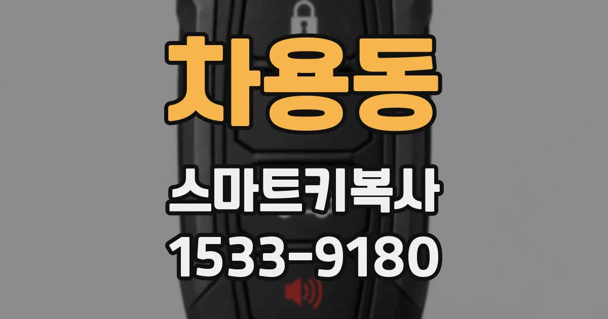 차용동 스마트키복사