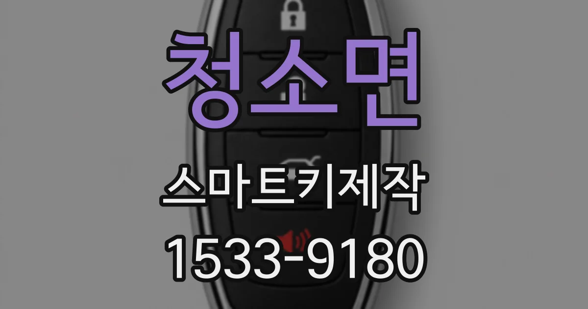 청소면 스마트키제작
