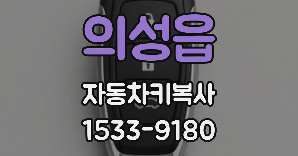 의성읍 자동차키복사