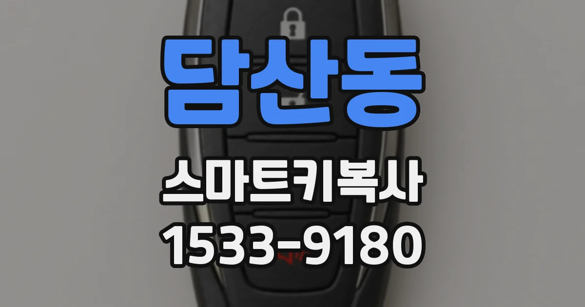 담산동 스마트키복사