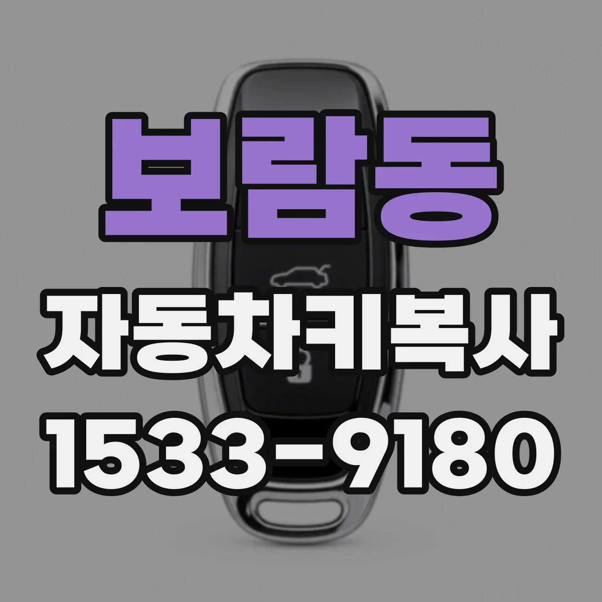 보람동 자동차키복사
