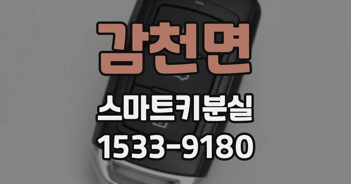감천면 스마트키분실