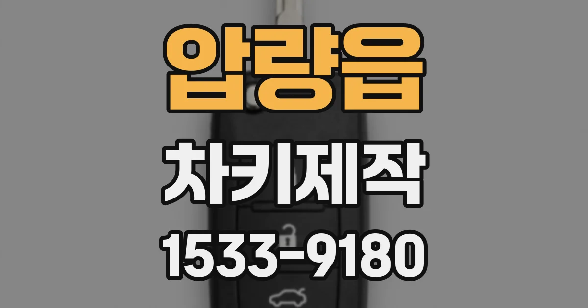 압량읍 차키제작
