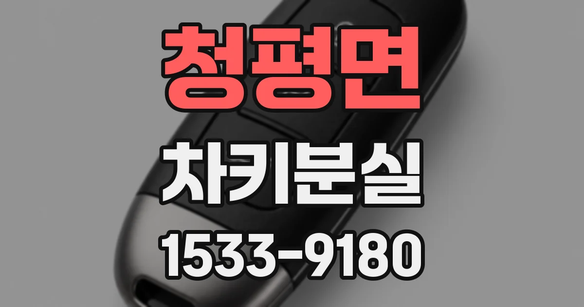 청평면 차키분실