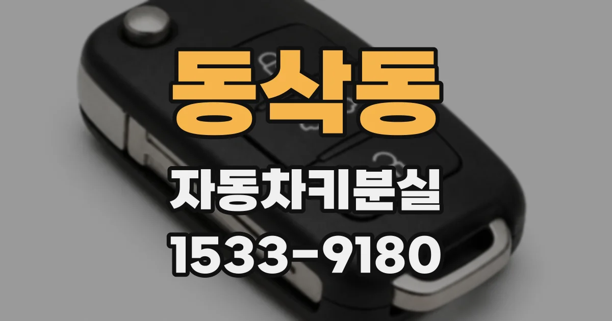 동삭동 자동차키분실