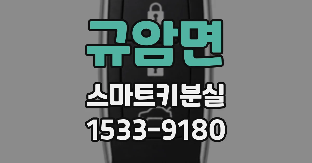 규암면 스마트키분실
