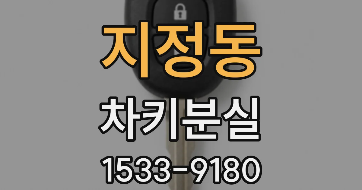지정동 차키분실