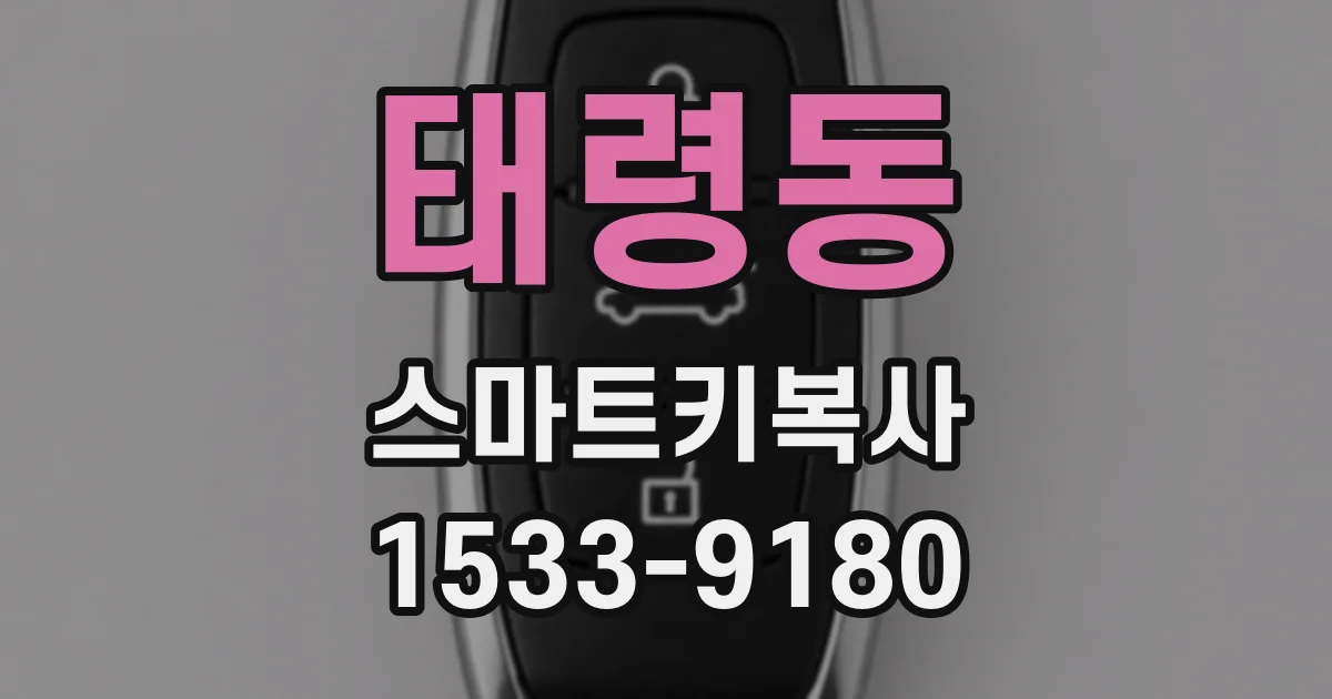 태령동 스마트키복사