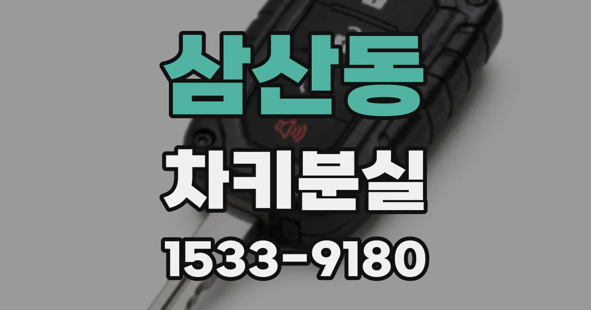 삼산동 차키분실