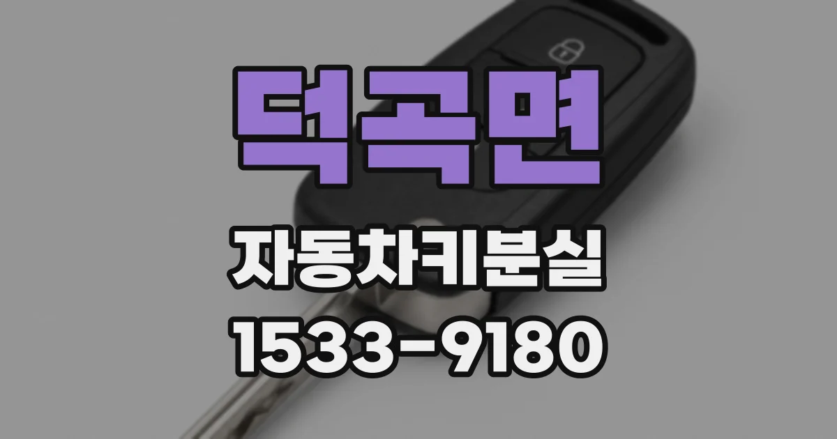 덕곡면 자동차키분실