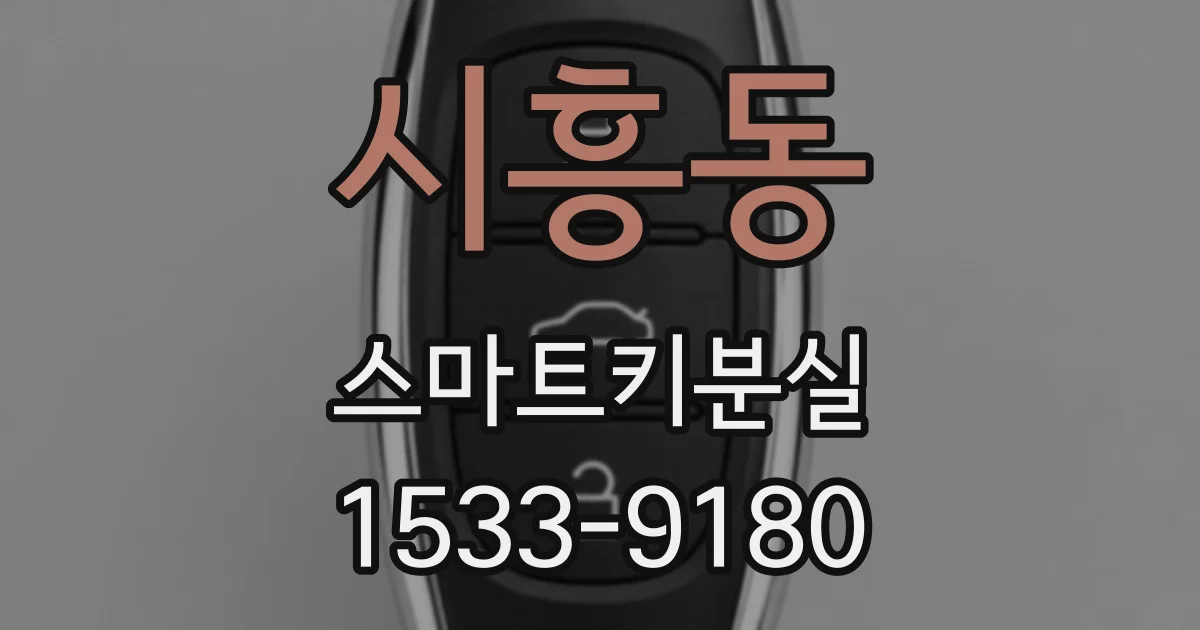 시흥동 스마트키분실