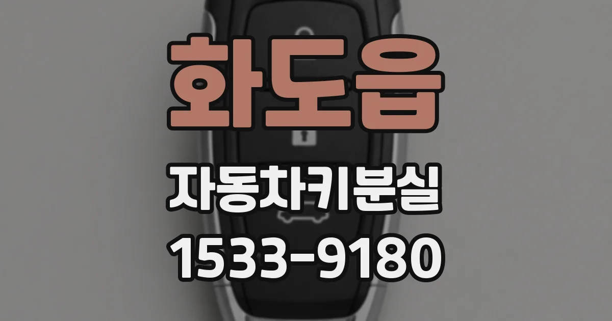화도읍 자동차키분실
