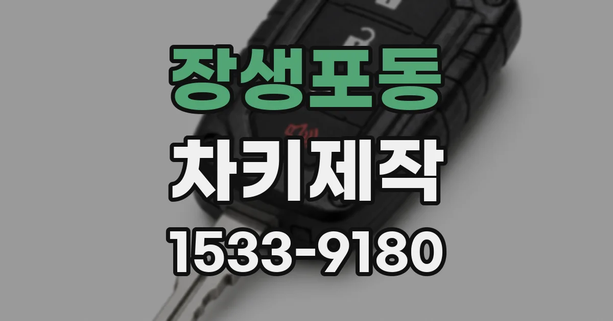 장생포동 차키제작