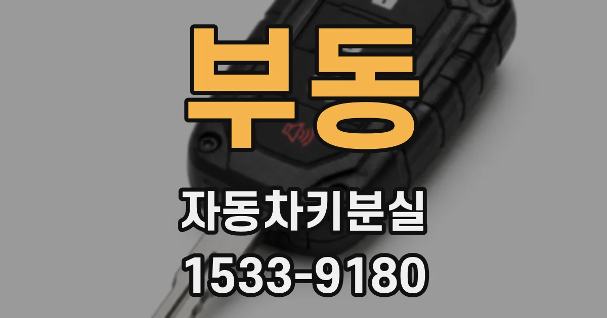 부동 자동차키분실