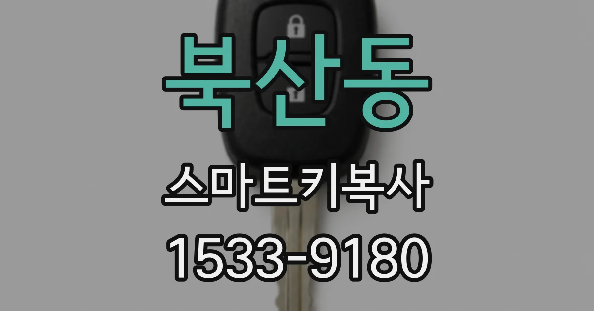 북산동 스마트키복사