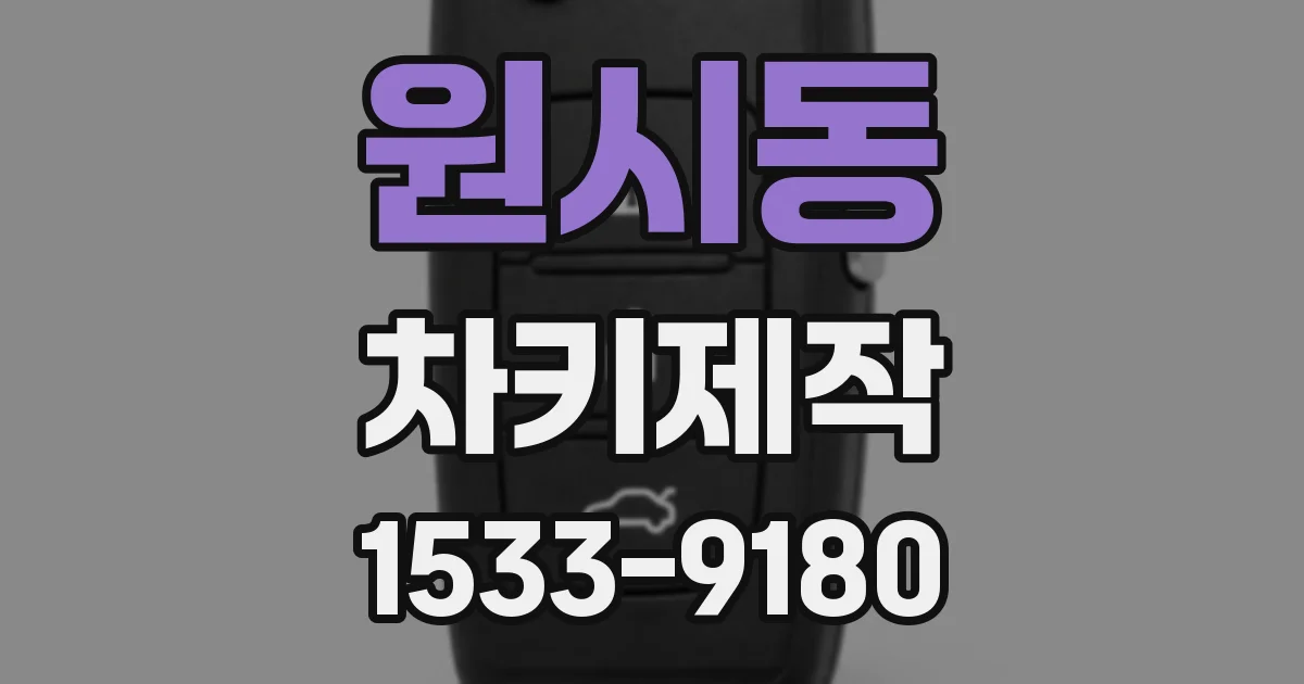 원시동 차키제작