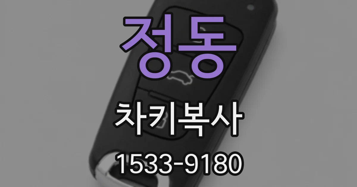 정동 차키복사
