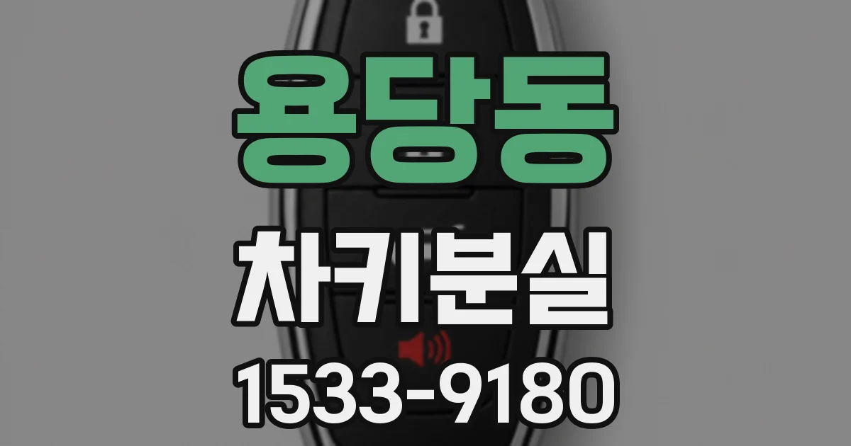 용당동 차키분실