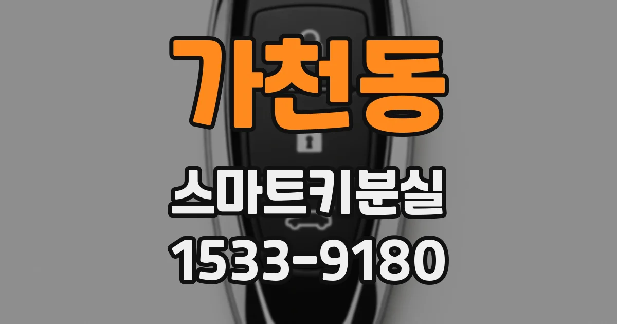 가천동 스마트키분실