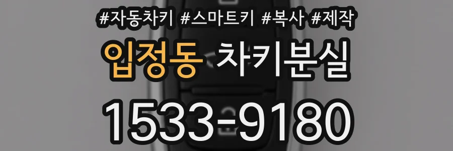 입정동 차키분실
