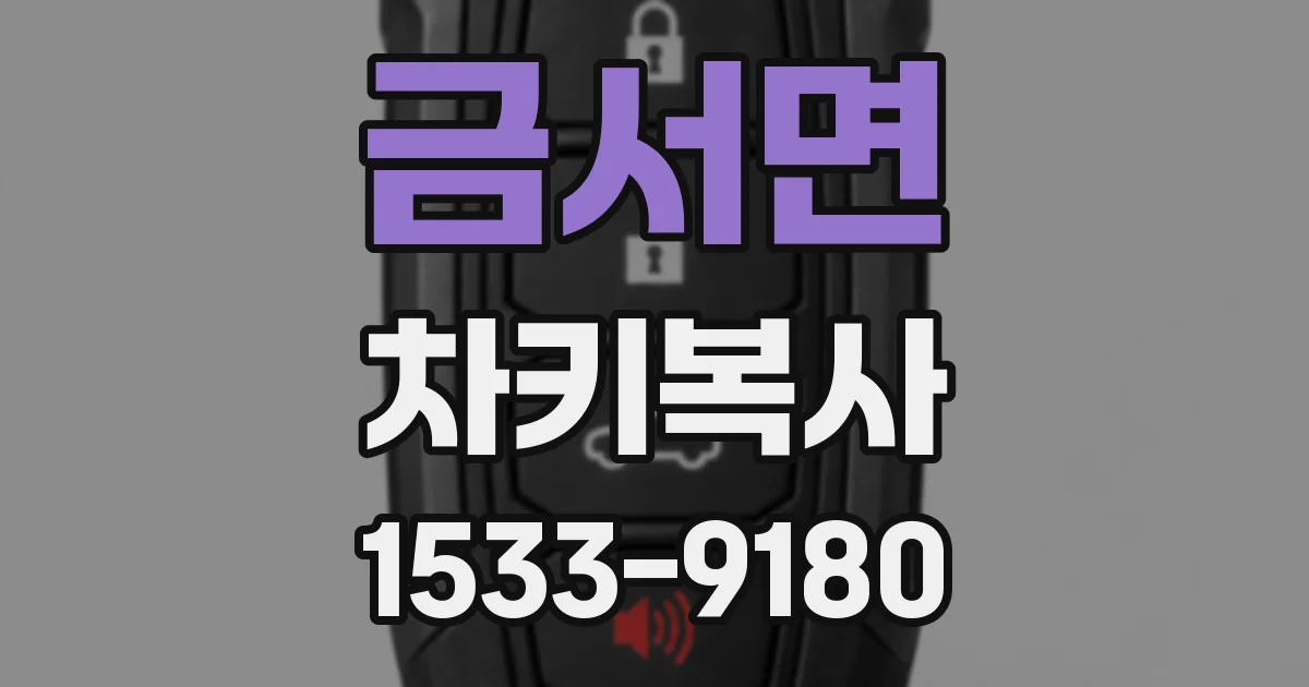 금서면 차키복사