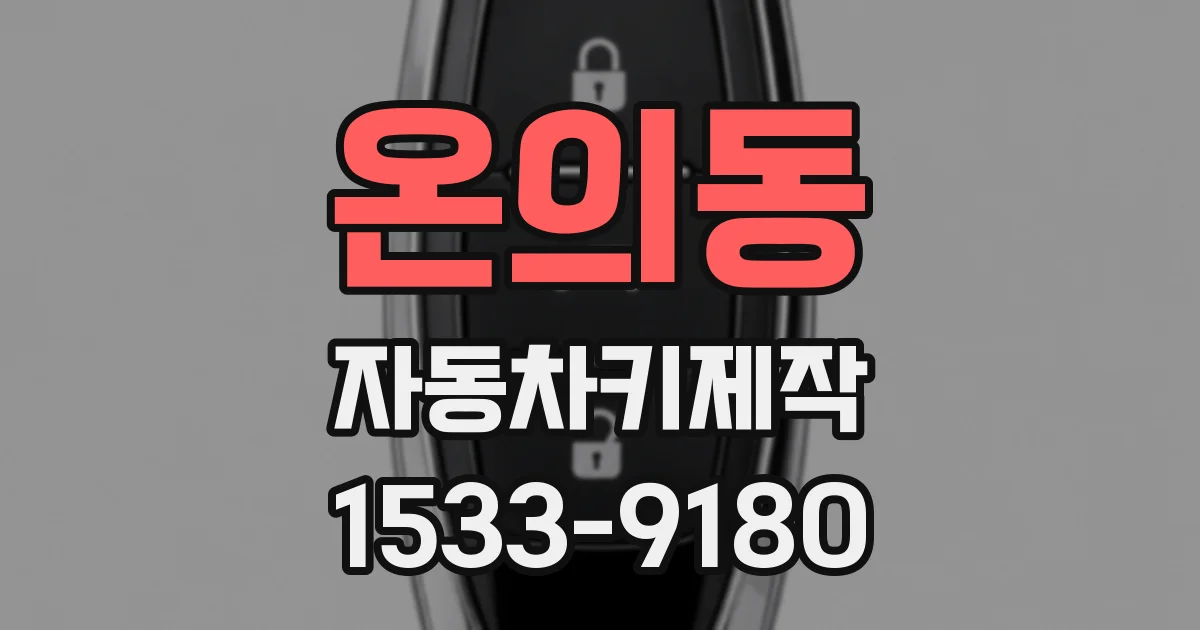 온의동 자동차키제작