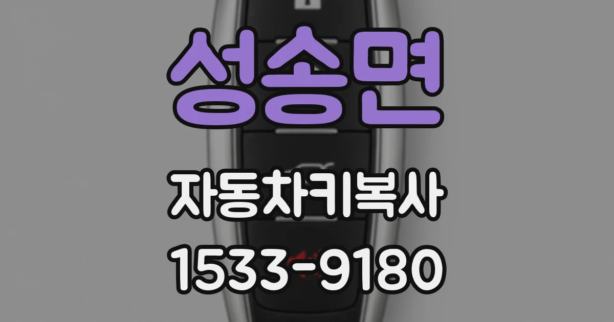 성송면 자동차키복사