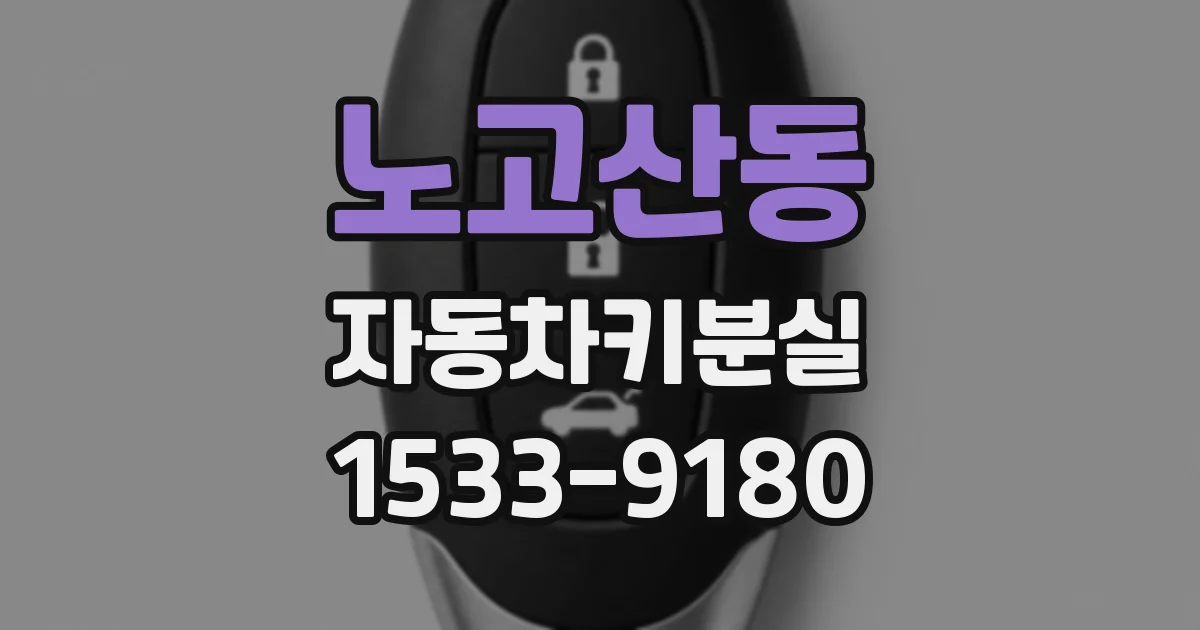 노고산동 자동차키분실